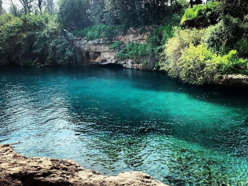 Acqua turchese a Gan HaShlosha